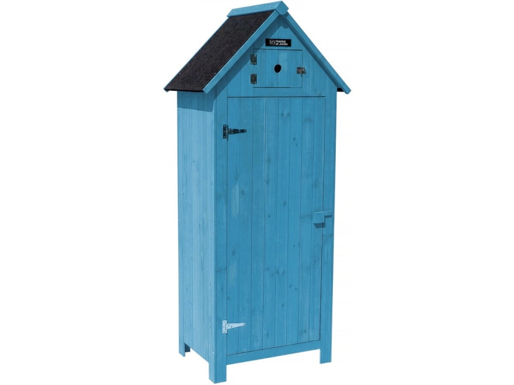 Armadio da giardino CABANON - 77 x 54.5 x 179 cm - Azzurro