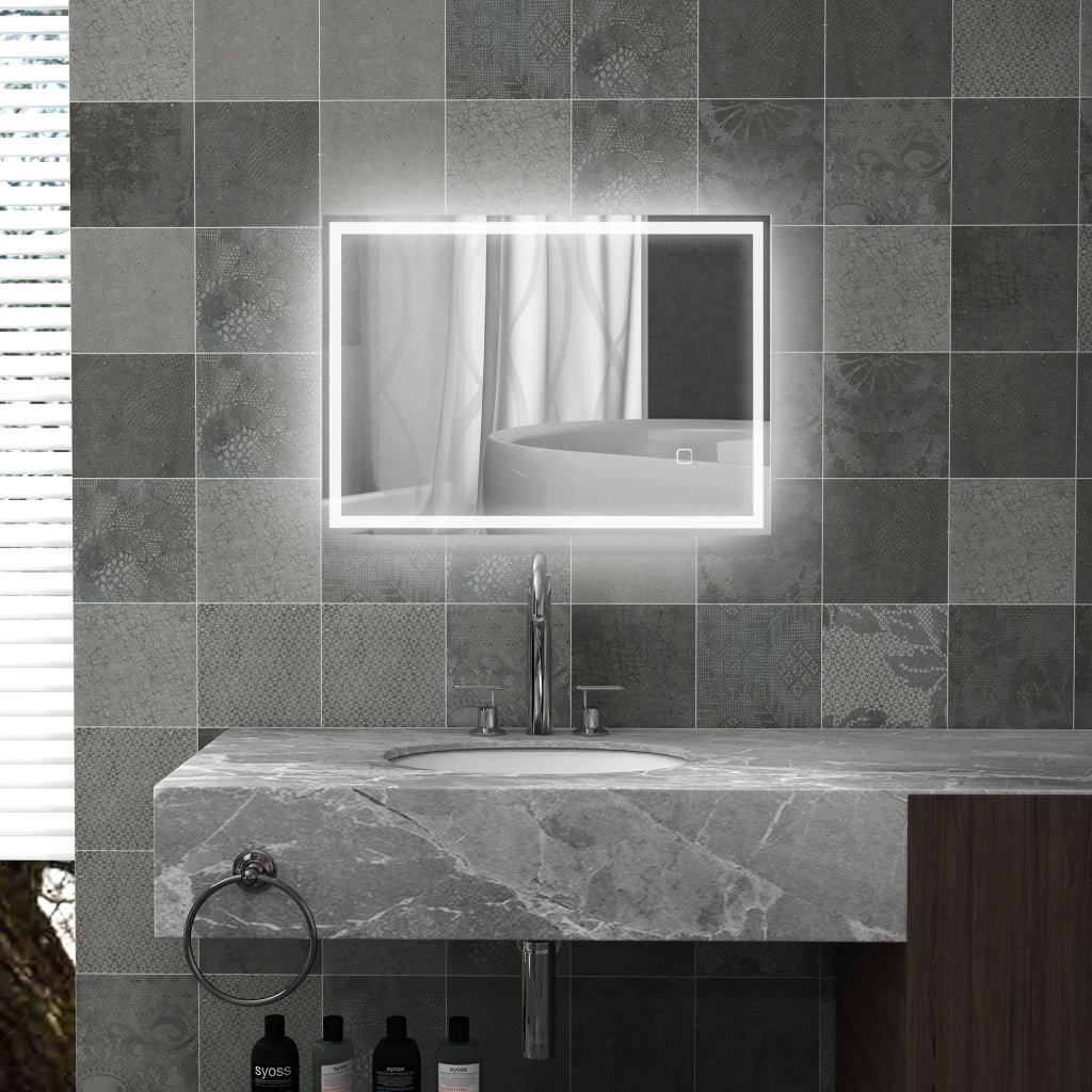 Specchio da Bagno LED con Interruttore Touch ¨C Xylo ¨C Bianco