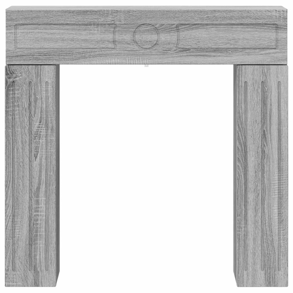 Cornice per camino Sonoma grigio 102 x 18 x 100,5 cm 8006612