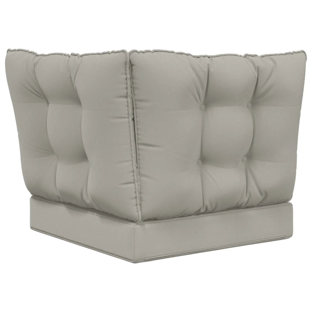 Cuscino per divano da esterno 3 pcs Grigio Poliestere 900796