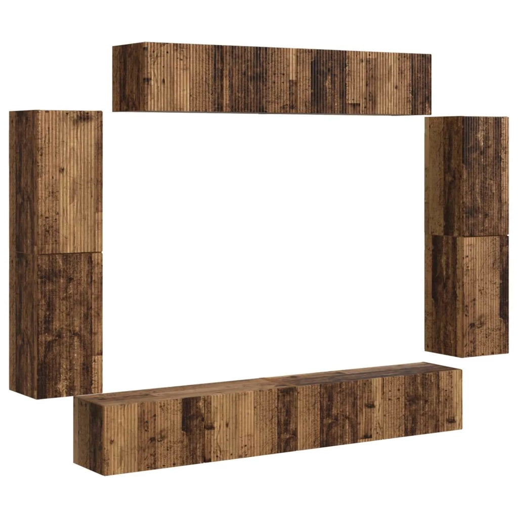 Mobile TV 8 pcs Legno vecchio 3409148