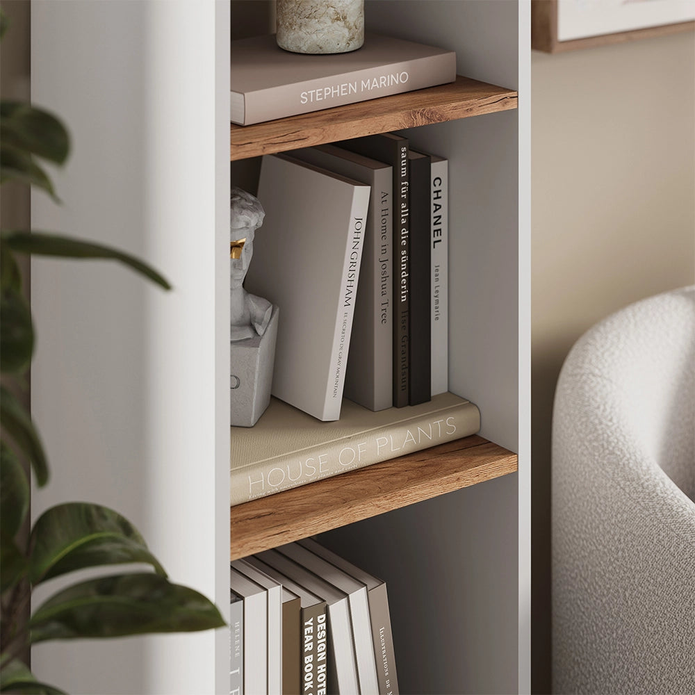 Vicco Scaffale Rovere bianco/dorato 36.8 x 144.9 cm