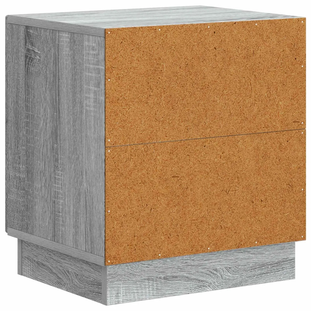 Comodino 2 pcs Sonoma grigio 43 x 34,5 x 47 cm 895268