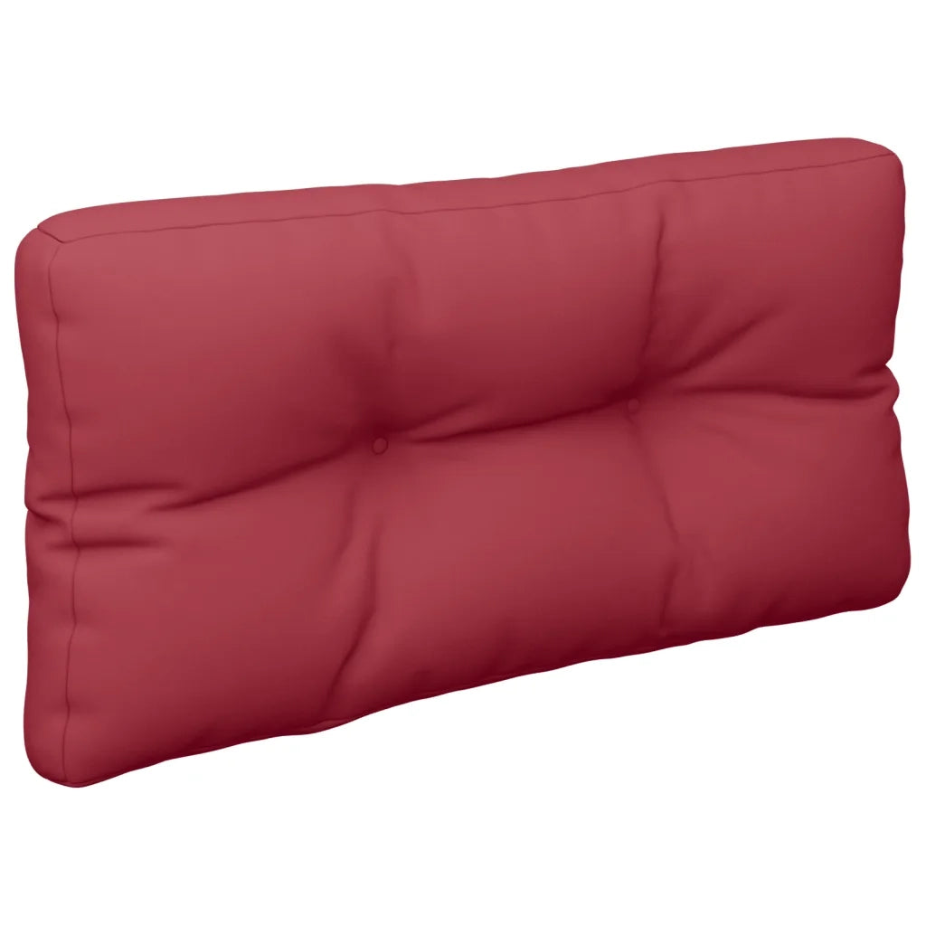 Cuscini per Pallet 2 pz Rosso Vino in Tessuto 360720