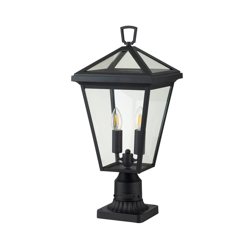 Lampada da esterno su colonna nera E14 40W Alford Place Quintiesse