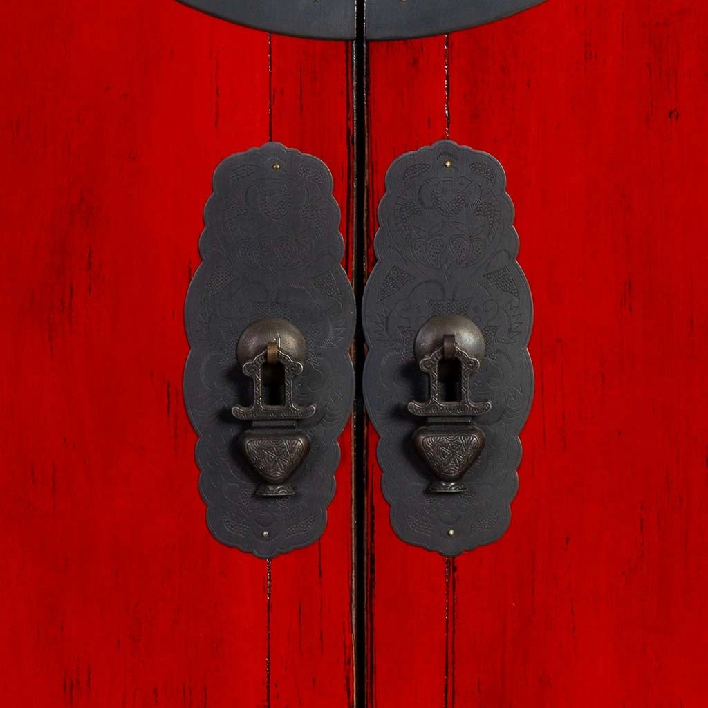 Armadio in legno rosso 84x50x194h cm