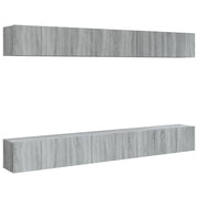 Mobili Porta TV 8pz | Armadietto TV | Mobile Porta TV Grigio Sonoma 60x30x30 cm Legno Multistrato