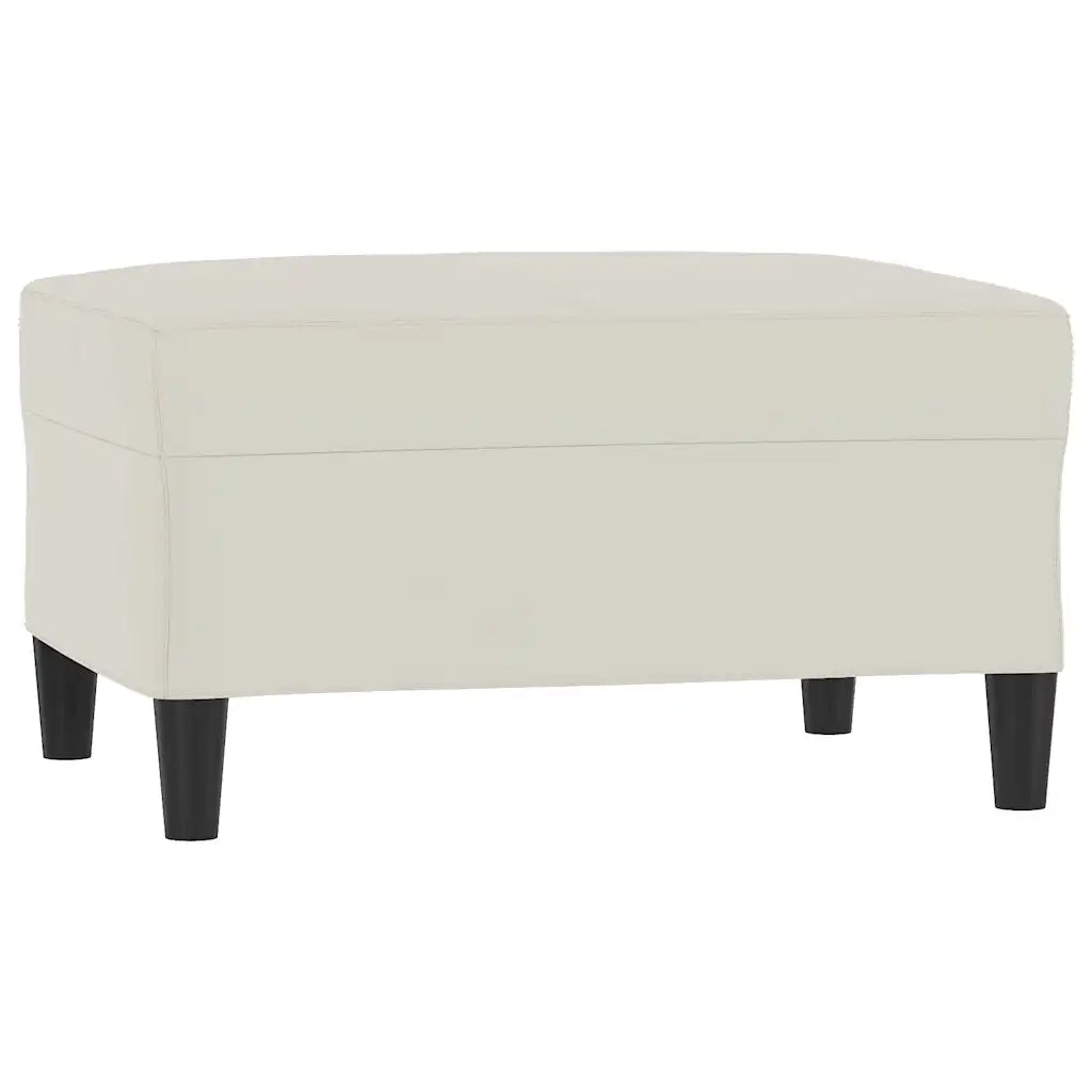 Set di Divani 3 pz con Cuscini Crema in Velluto 3201534