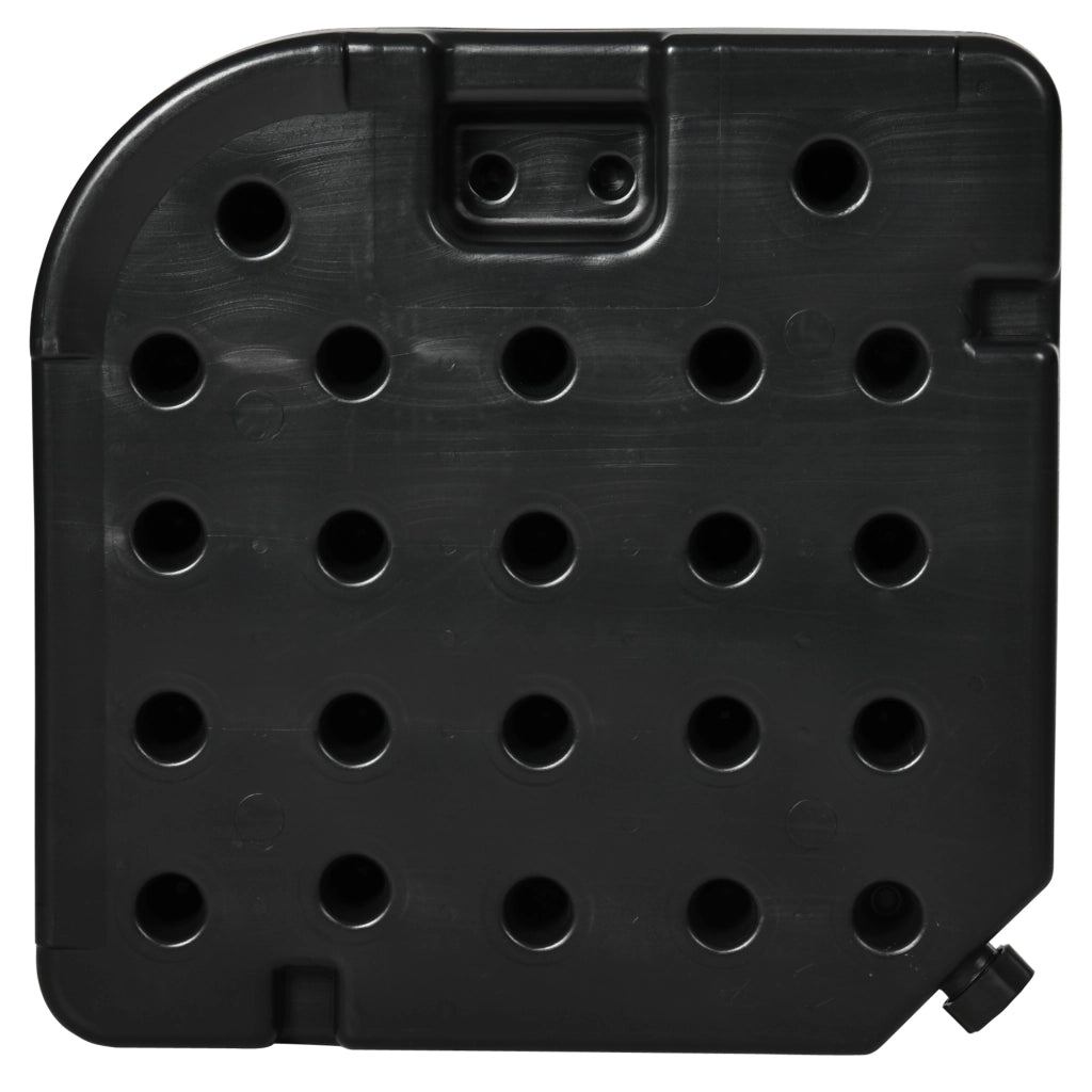 Base per ombrellone 4 pezzi riempibile ¨C zephmum ¨C Nero 100x100x8 cm