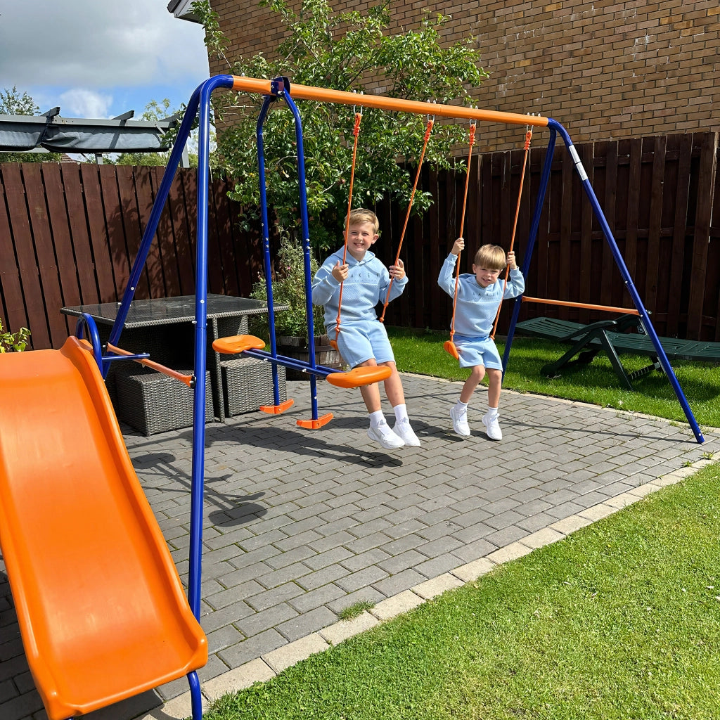 Altalena 4 in 1 per Bambini con Scivolo ¨C Minimal ¨C Multicolore