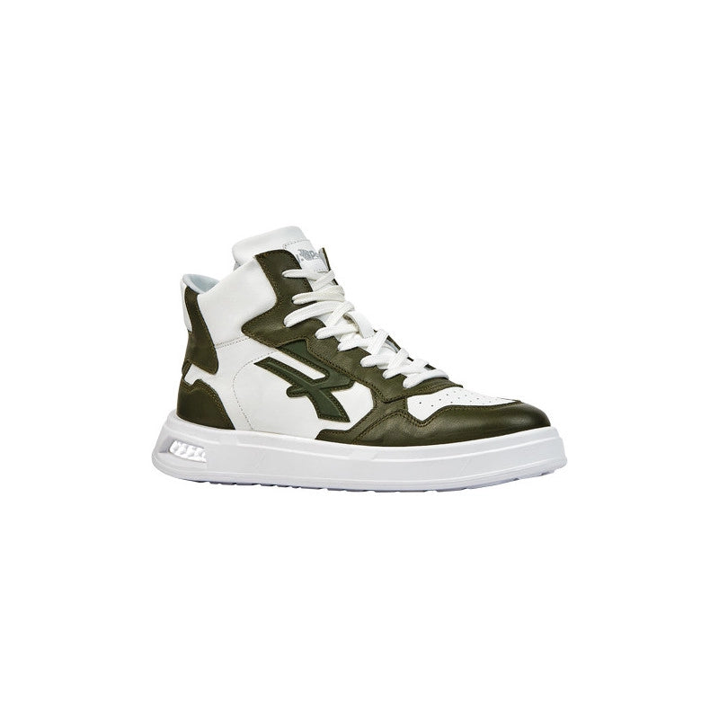Scarpe alte U-Power Urban Exa n.44 – pelle bianca e microfibra verde Infinergy® antiscivolo – U-Power