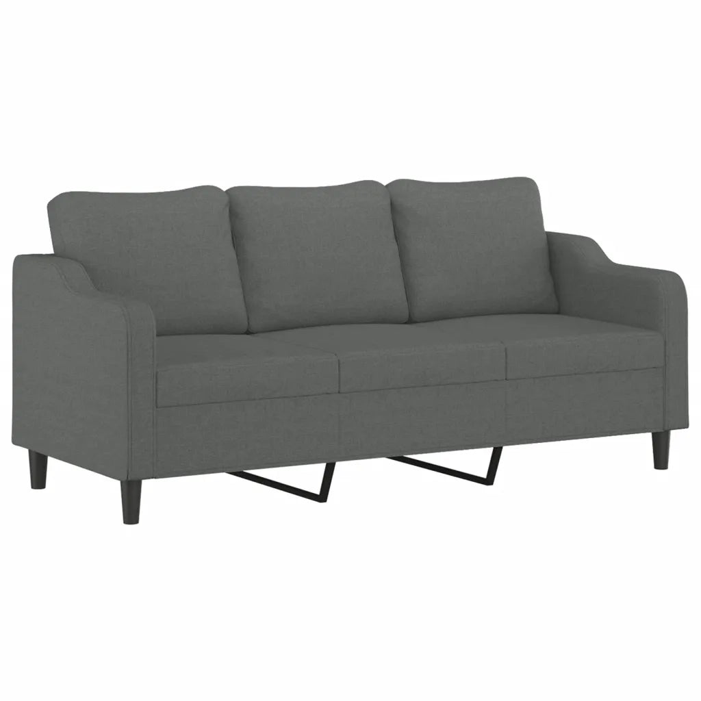 Divano a 3 Posti-Sofa 3 Posti Grigio Chiaro 180 cm in Tessuto 134004