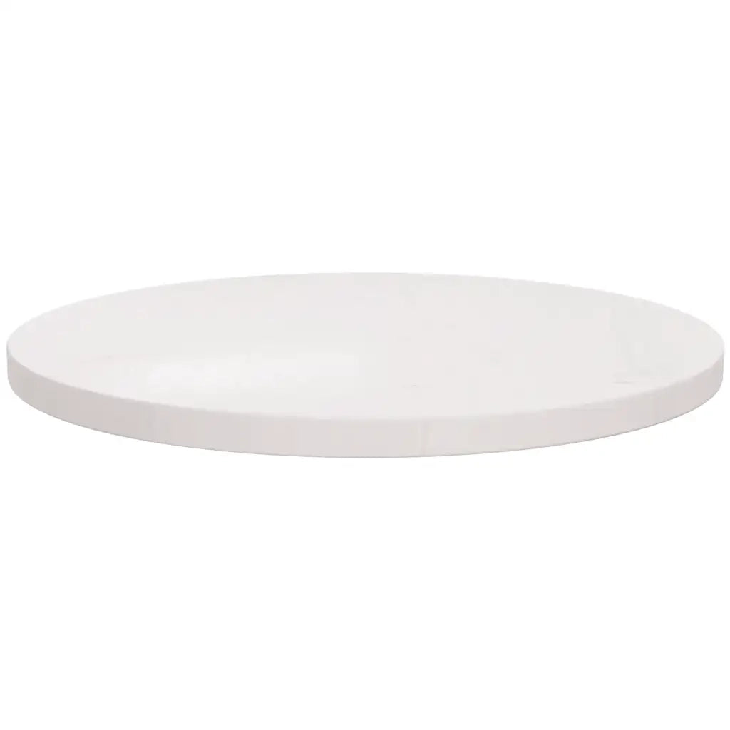 Piano Tavolo | Superficie Tavolo | Piano Scrivania Bianco ?60x2,5 cm in Legno Massello di Pino
