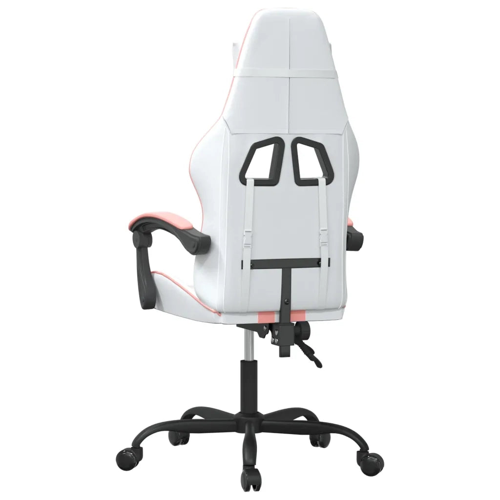Sedia da Gaming Bianco e Rosa in Similpelle 3143827