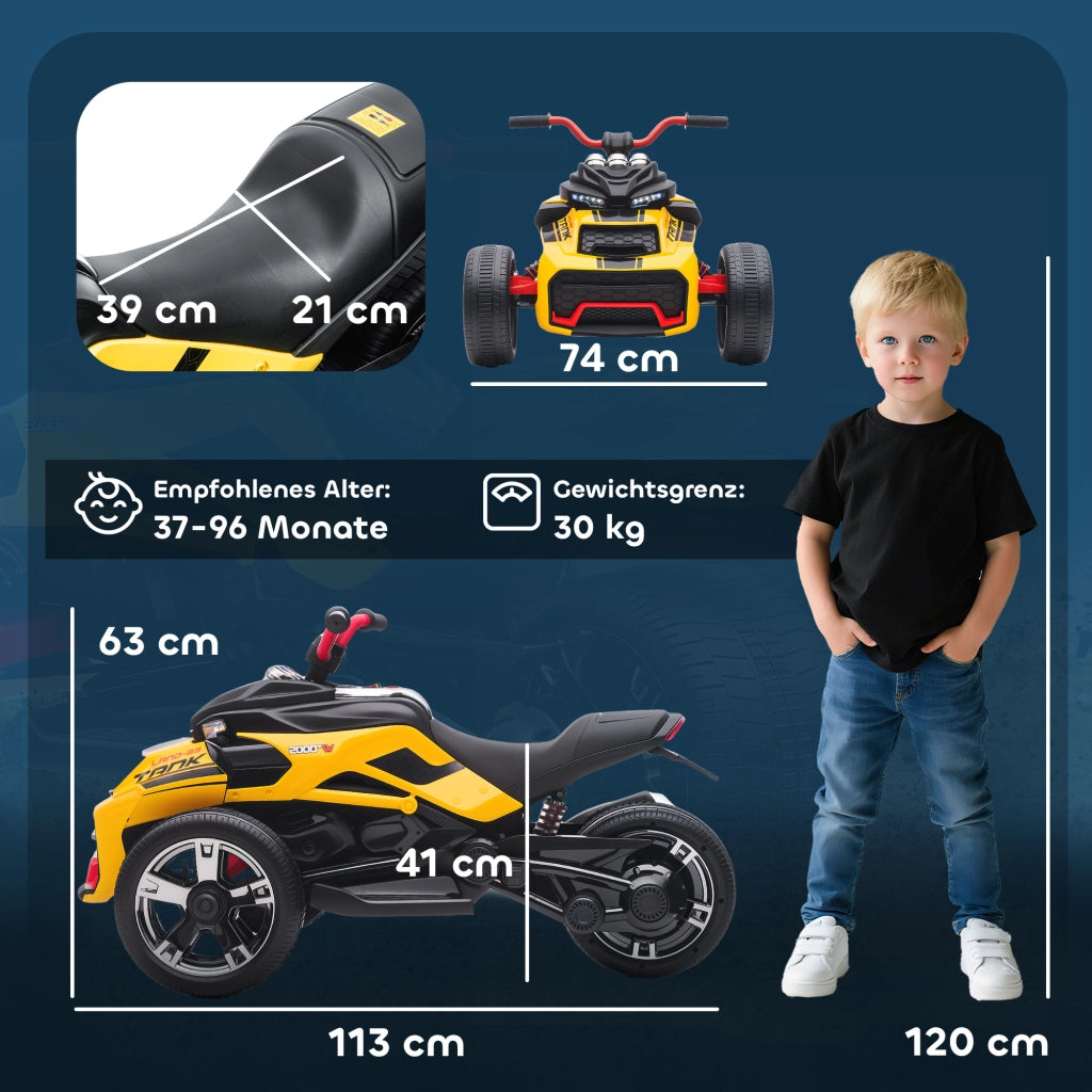 Veicolo Elettrico per Bambini ¨C Minimal ¨C Giallo