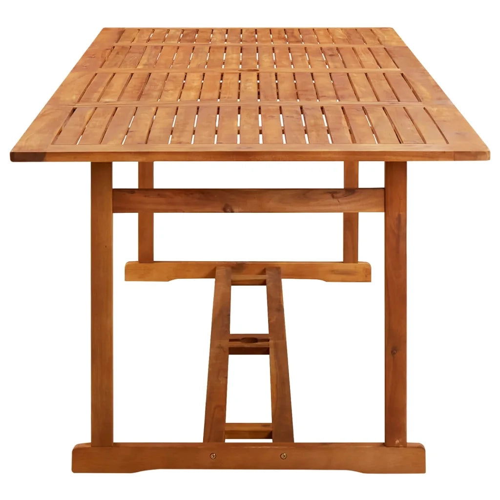Set da Pranzo da Giardino 9 pz 220x90x75 cm Massello di Acacia 3086988