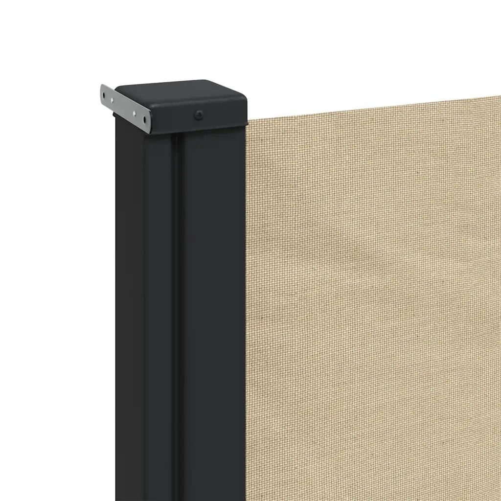 Tenda da Sole Laterale Retrattile-Tenda parasole per balcone per giardino Beige 160x600 cm