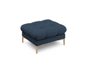 Cosmopolitan Design - Pouf "Bali" in tessuto strutturato blu 