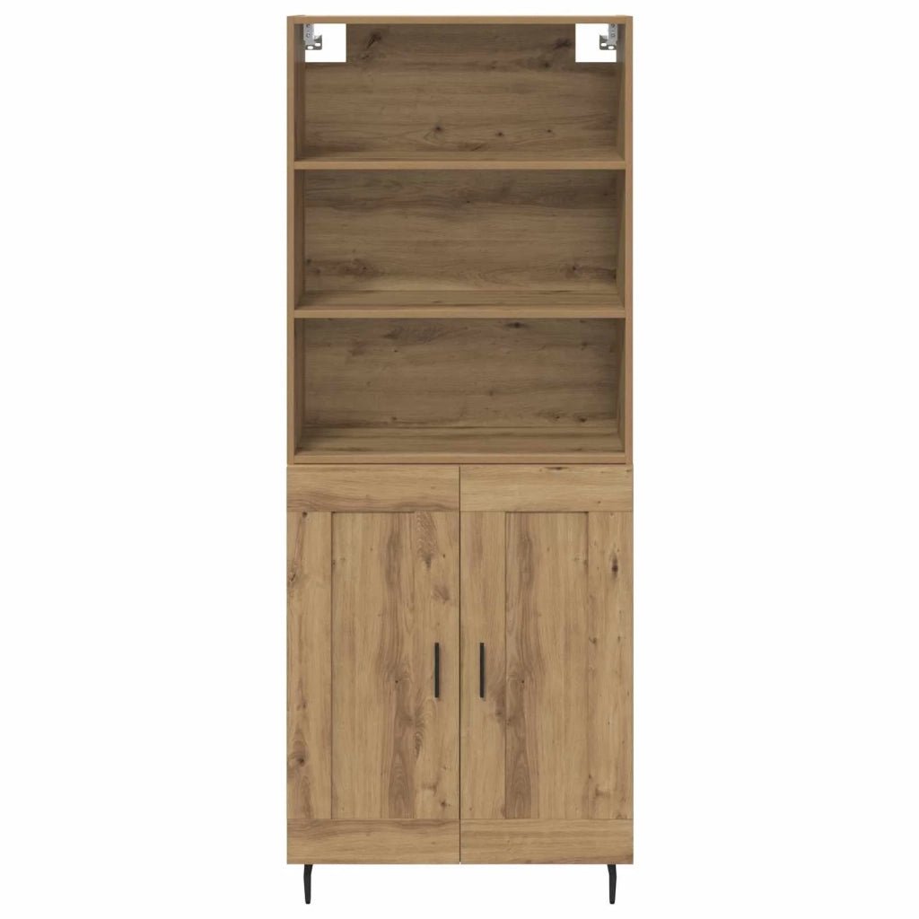 Credenza-Buffet-Armadio da cucina Rovere artigianale 69,5 x 34 x 180 cm 490943
