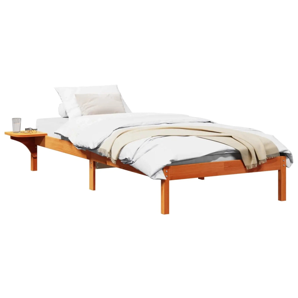 Struttura del letto Marrone cerato 80 x 200 cm Pino massello 873210