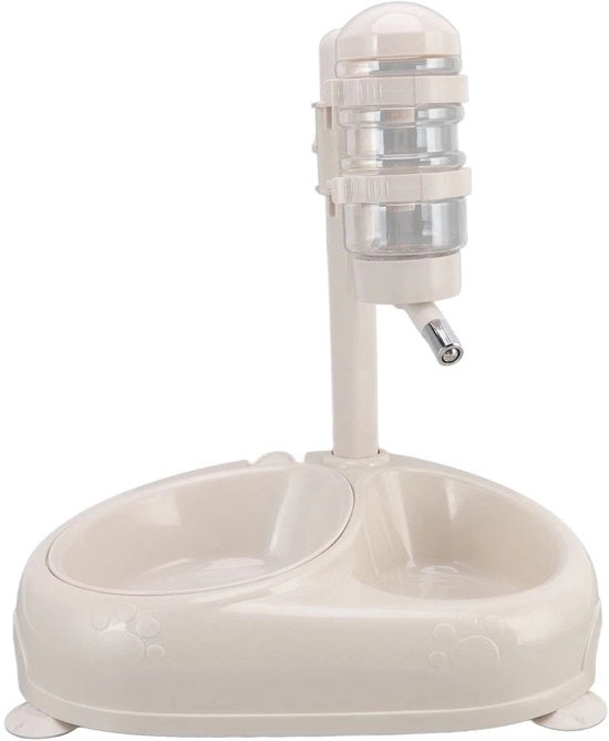 Dispensatore automatico di acqua per animali domestici - Antiscivolo - Regolabile - Per cani/gatti - Animali domestici - Altezza regolabile - Fonte d'acqua per animali