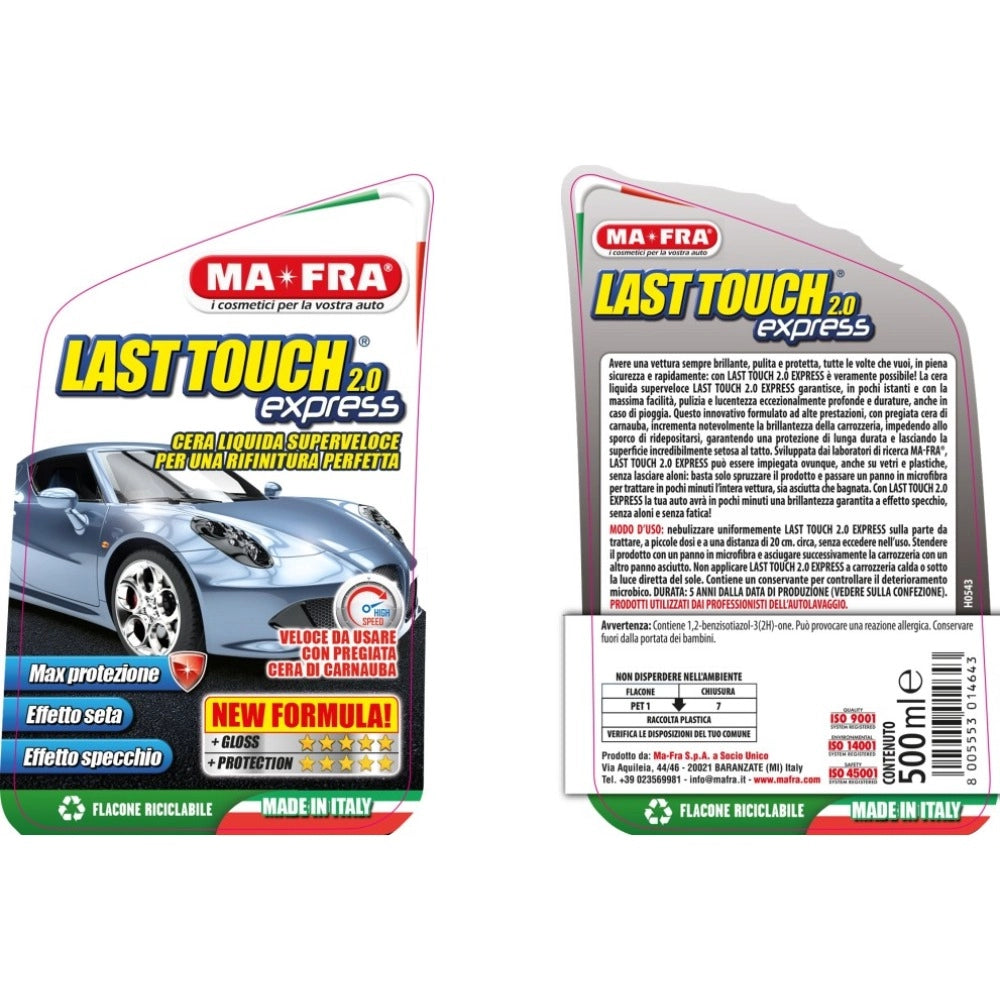 Mafra last touch express 2.0 cera liquida spray superveloce 500 ml