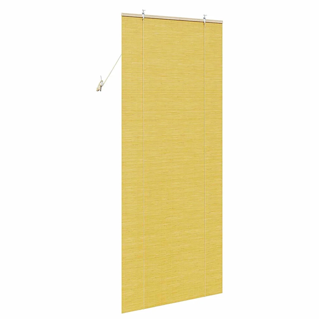 Tenda a rullo con tende Giallo 80 x 220 cm Bambù 42006865