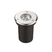 Faretto calpestabile Ø6cm cromo opaco LED 3W IP67