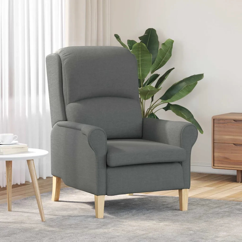 Poltrona | Sedia Relax Grigio scuro Tessuto