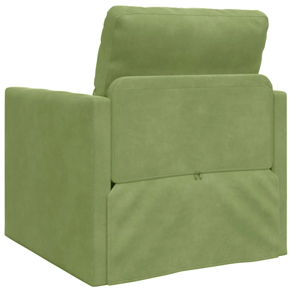 Divano letto Verde chiaro 74 x 77 x 81 cm Velluto 4106619