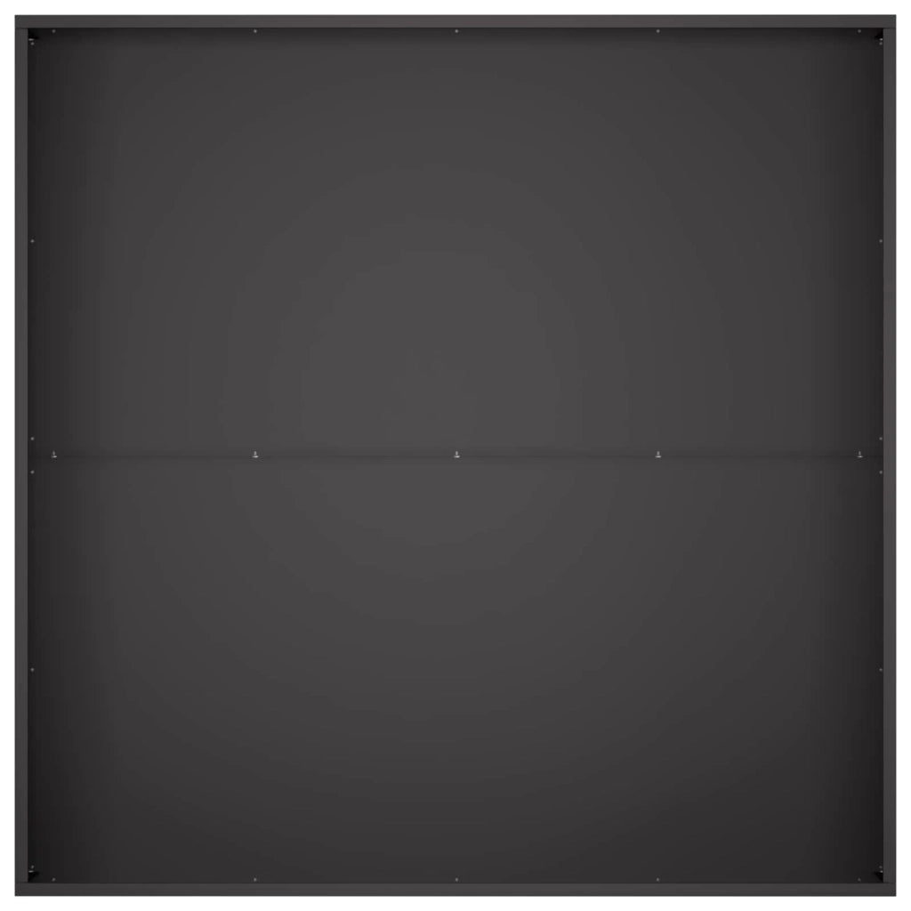 Vaso da giardino 2 pz Nero 80 x 80 x 30 cm 8005065