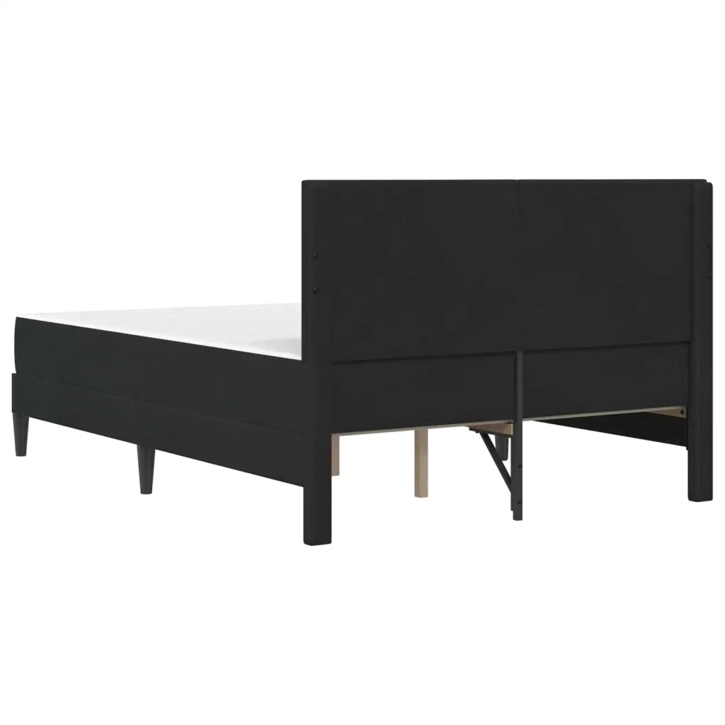 Struttura letto con materasso Nero 160 x 200 cm Velluto 3415064