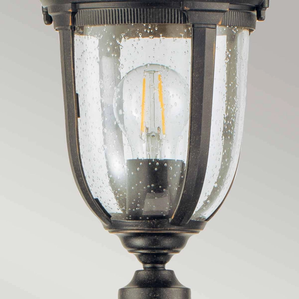 Lampione esterno classico E27 60W bronzo Cleveland Elstead