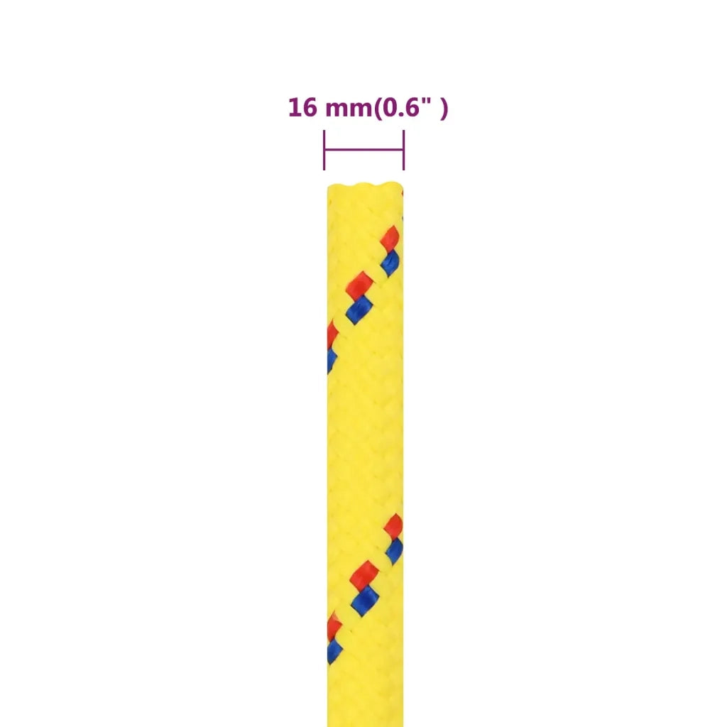 Corda | Fune per barca Gialla 16 mm 100 m in Polipropilene