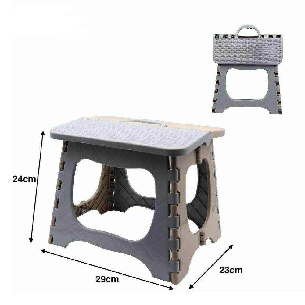 Trade Shop - Sgabello Sedia Plastica Colorato Richiudibile Pieghevole Campeggio 29x24x23cm -