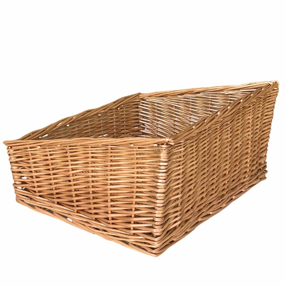 Cesta espositore portapane in vimini rettangolare cm 50 x 37 h 20