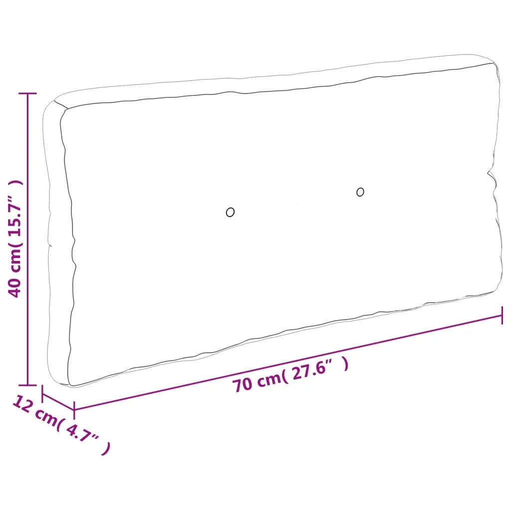 Cuscino per Pallet Rosa 70x40x12 cm in Tessuto 360599
