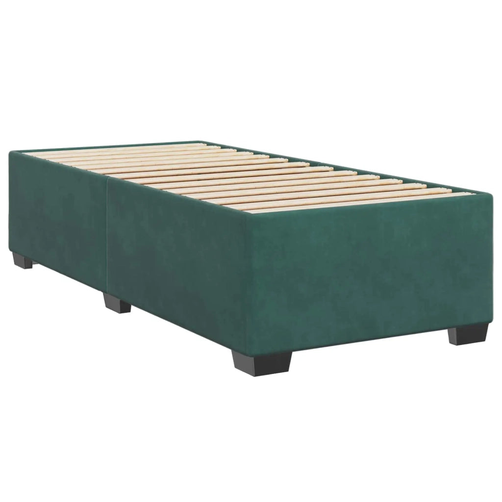Letto box spring con materasso Verde Scuro 80 x 200 cm Velluto 3453533