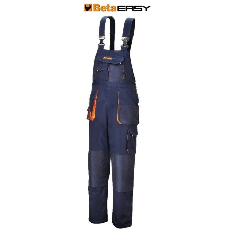 BETA Salopette easy twill 180gr blue tg.xs
