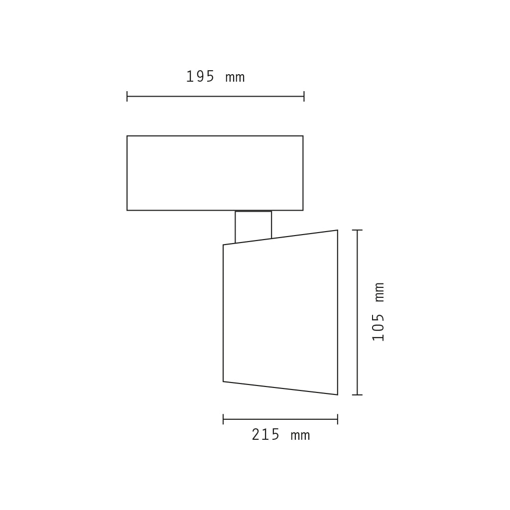 Faretto led binario bianco 45w trifase luce calda 3000k