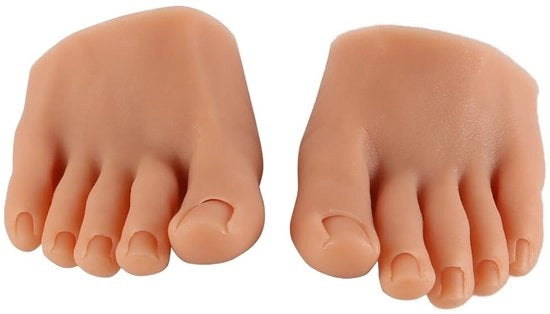 Modello di piede per pratica di acconciatura capelli in silicone