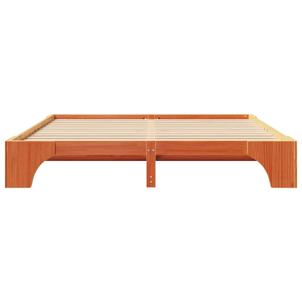 Struttura del letto Marrone cerato 180 x 200 cm Pino massello