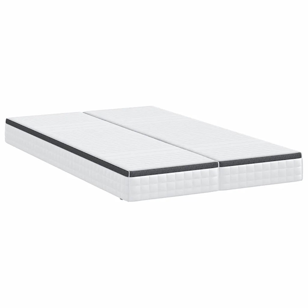 Materasso 2 pz-Set di 2 Materasso Bianco e Grigio 60 x 200 cm Molla Bonell