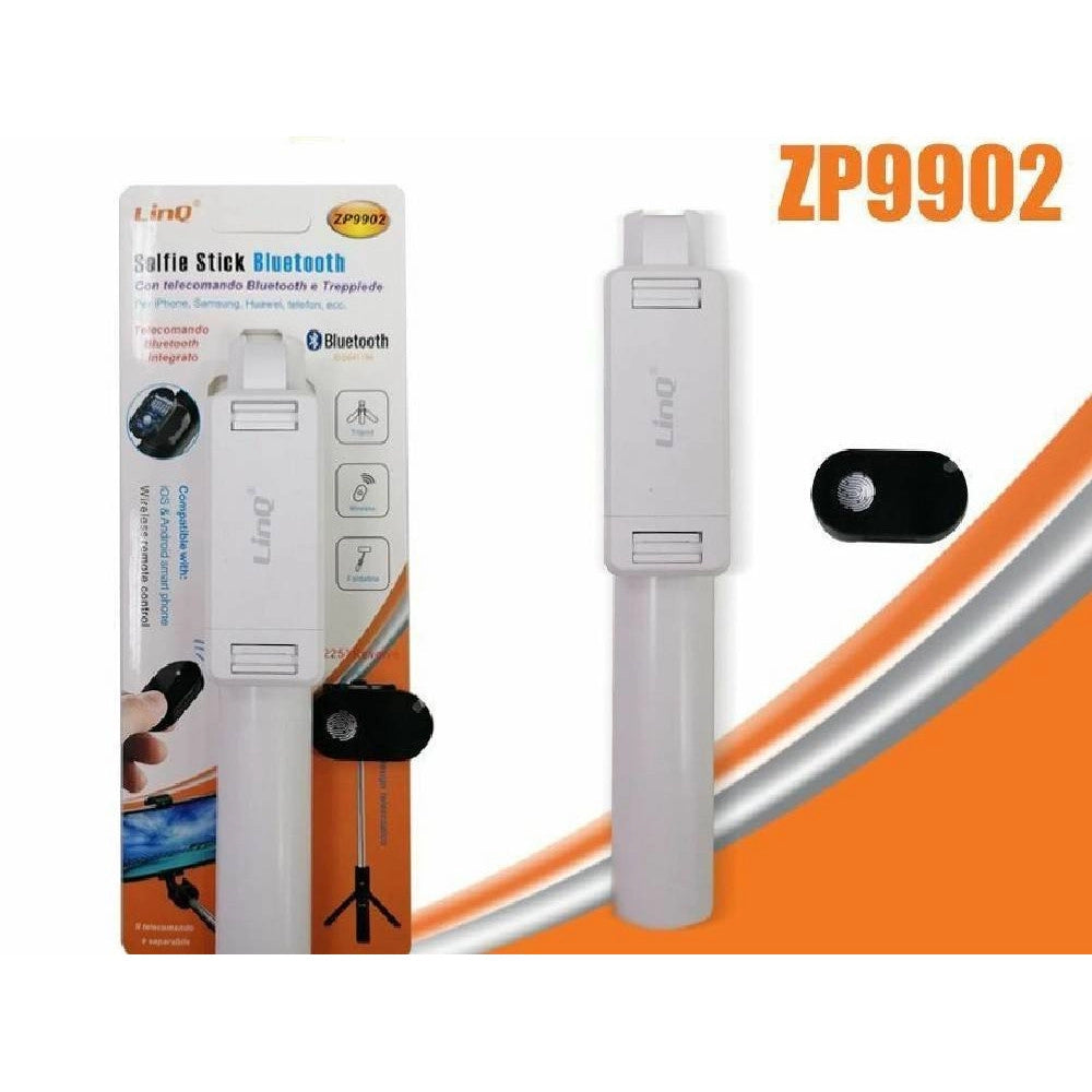 Trade Shop - Asta Supporto Selfie Stick Jack Autoscatto Allungabile Bastone Bluetooth Zp9902 -