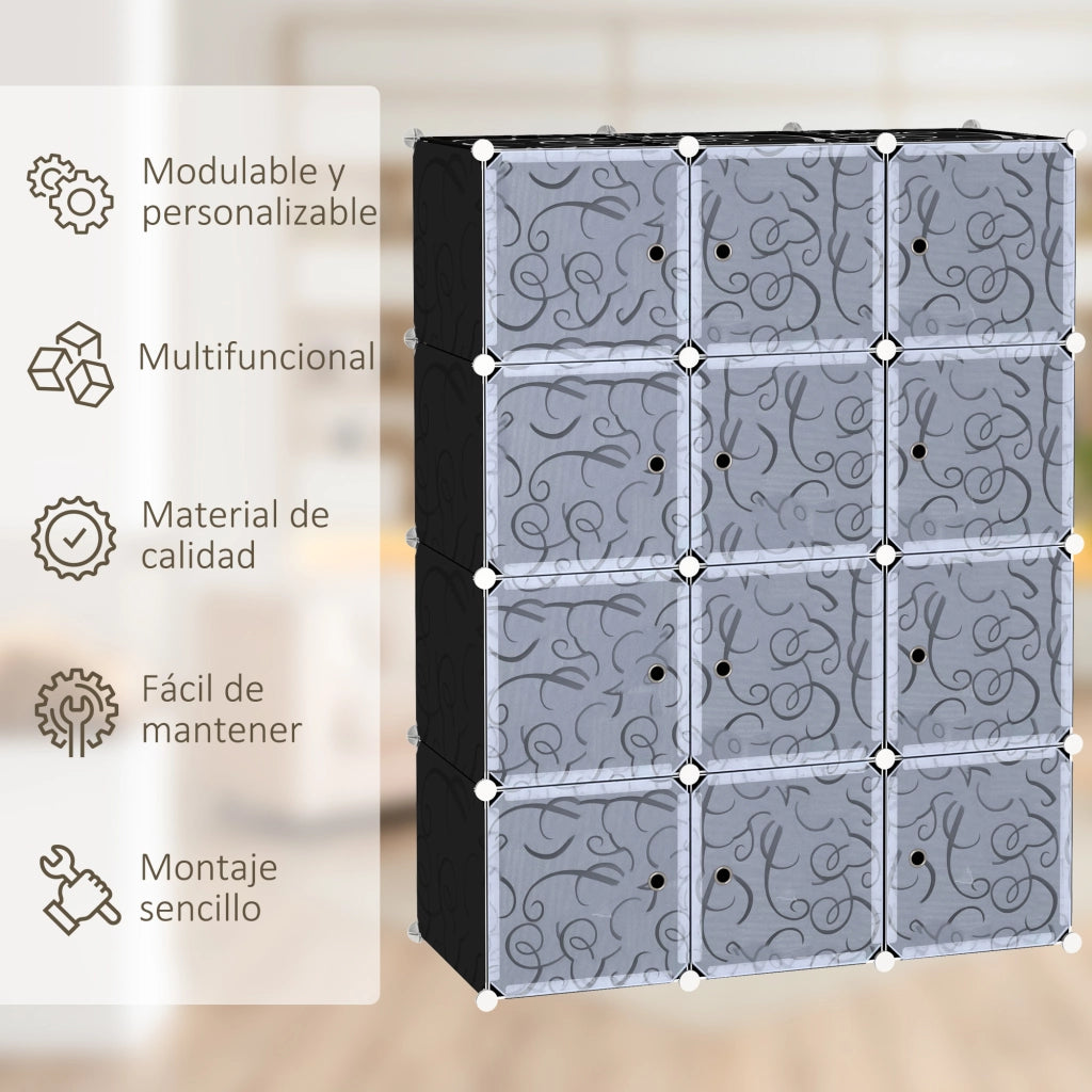 Armadio Modulare con Ripiani e Cassetti ¨C Minimal ¨C Bianco
