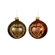 Pallina Vt cuore a quadri lucido ass d8cm