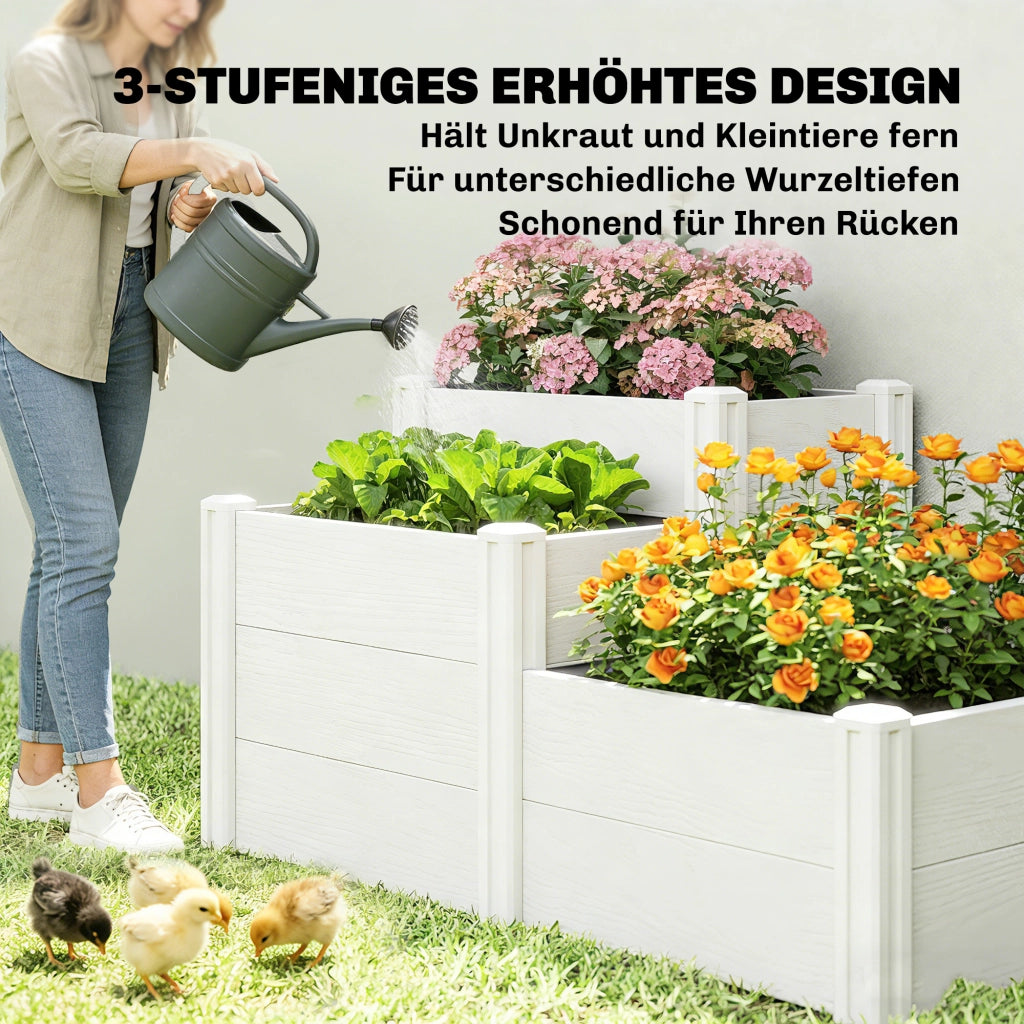 Hochbeet Giardino 3 Stufen Modulare ¨C zephmum ¨C Plastica Verde
