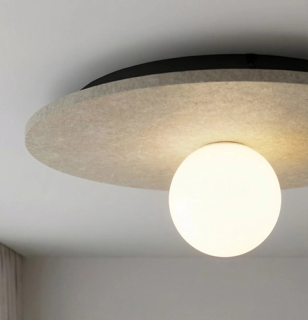 Lampada da soffitto CALMA beige feltro 1xG9 Emibig