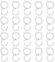 Set di 20 ganci a S di 20 - autofixanti - ganci da appendere - ganci per abbigliamento - ganci da cucina - progettazione sicura - materiale duraturo - Ganci