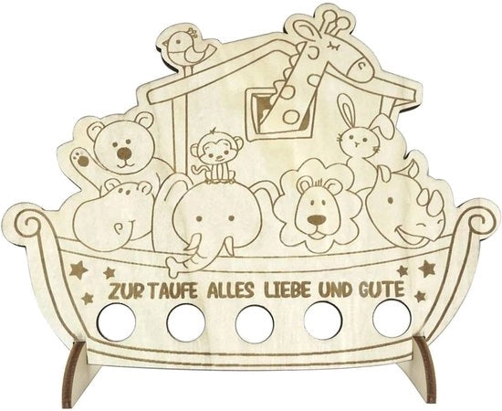 Arca di Legno come Regalo per il Battesimo e la Cresima
